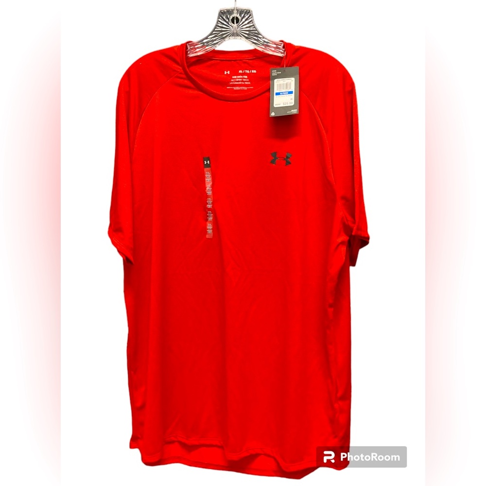 ☀️ NWT Under Armour Tech Tee Loose Fit Red size XL
